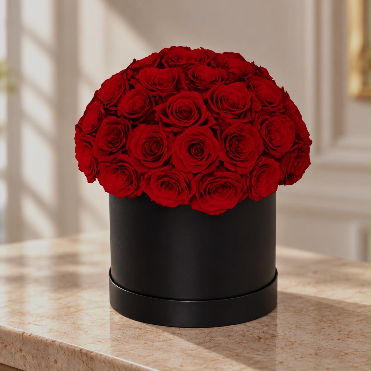Forever Roses – Round Gift Box