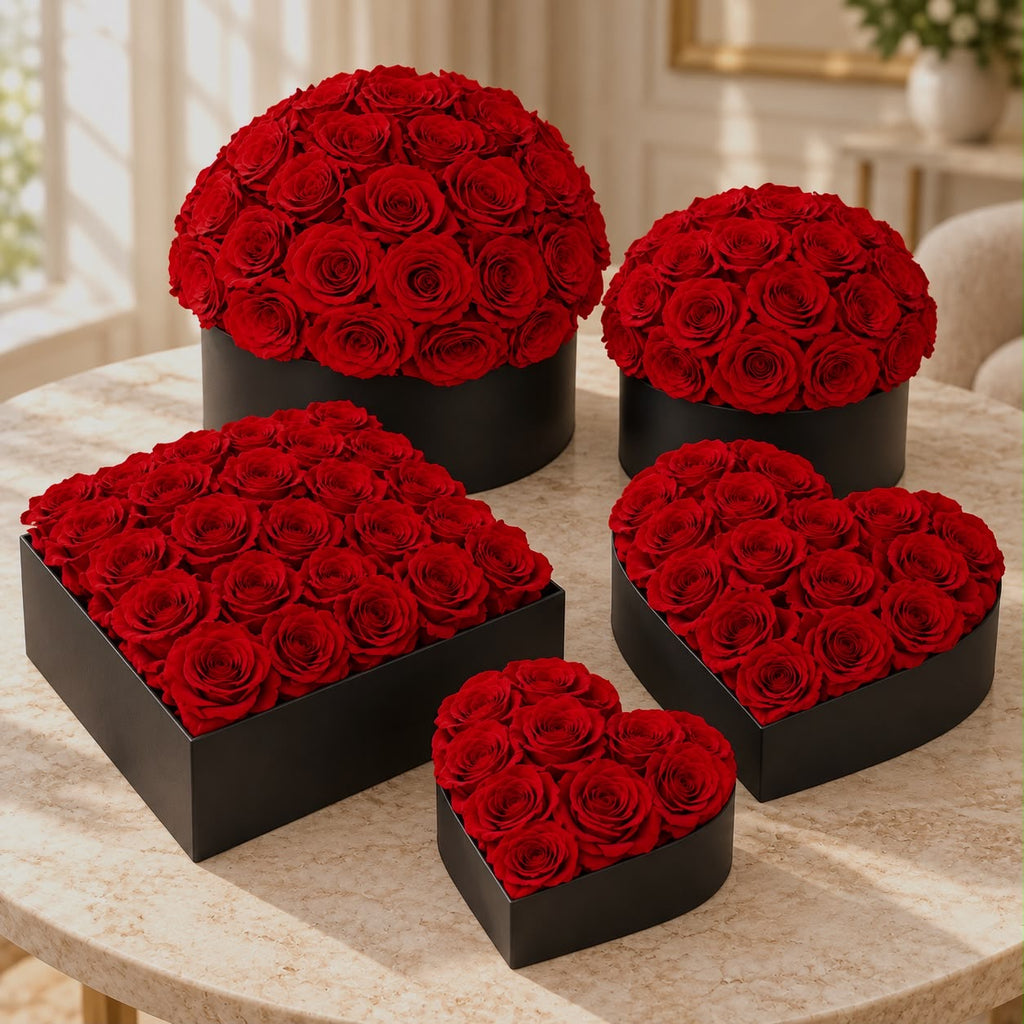 Forever Roses – Round Gift Box