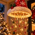Hanging Santa Hat Light-Up Christmas Decoration