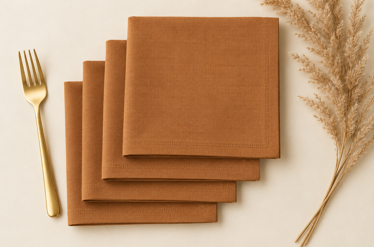 Caramel Cotton Napkins
