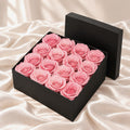 Forever Roses – Square Gift Box Pink