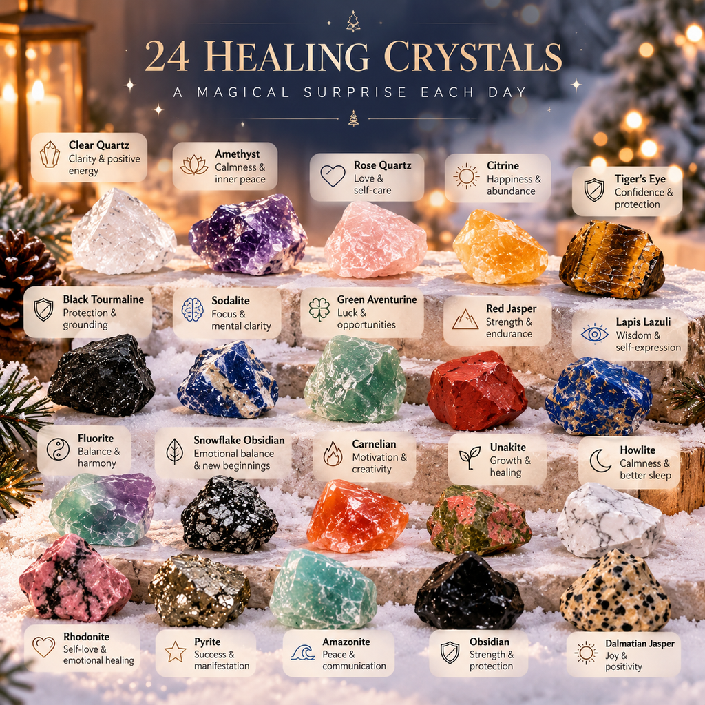 Crystal & Gemstone Advent Calendar – Christmas gift
