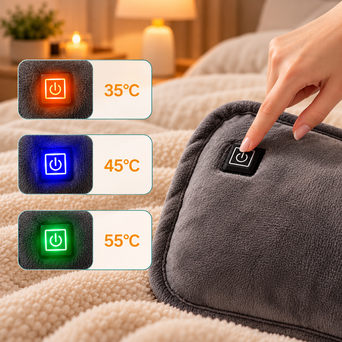Electric Heat Pad – Soft Cosy Warmer