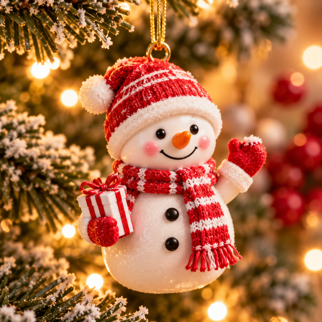 Snowman Advent Calendar – 24 Christmas Ornaments