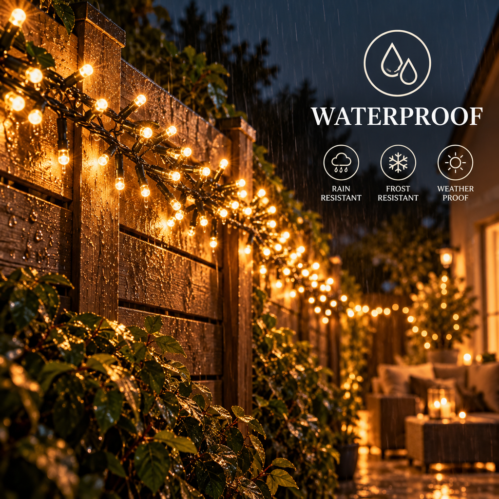 Outdoor LED String Lights – Weatherproof Christmas Lights