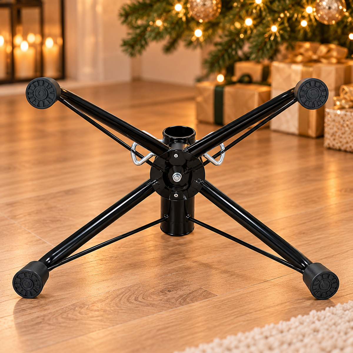 Folding Metal Christmas Tree Stand – For Artificial Trees